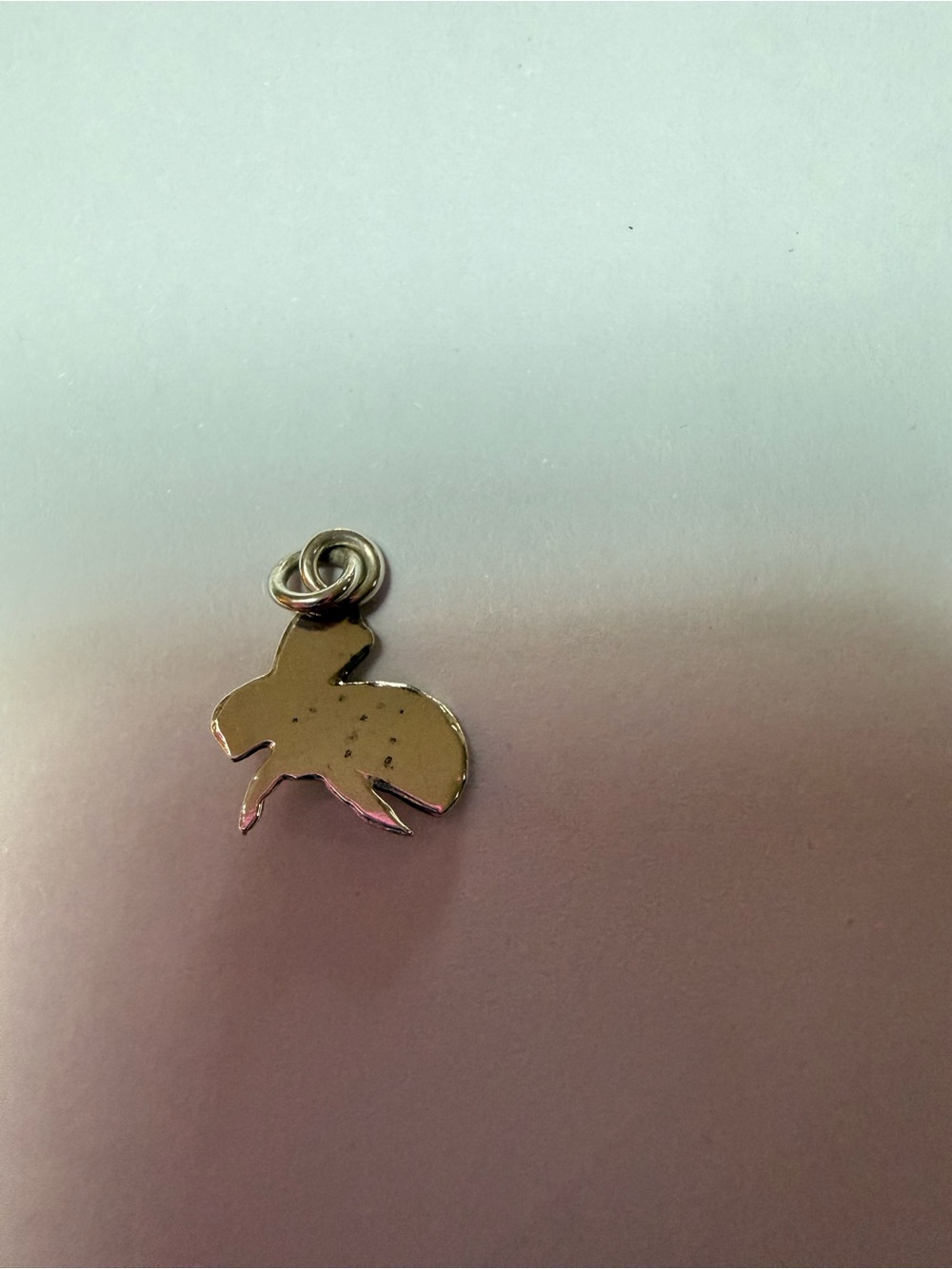 Silver Bee Charm Pendant with 10k Gold Accent - Silver & Gold - Picture 3 of 3